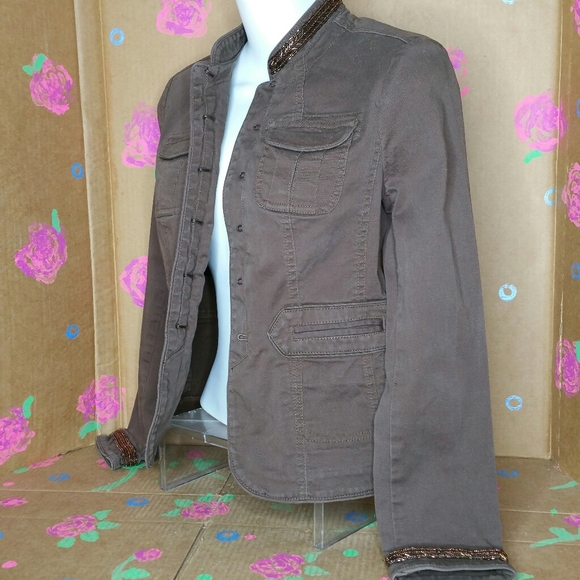 INC Brown Day Jacket Blazer Size Small - Picture 3 of 6